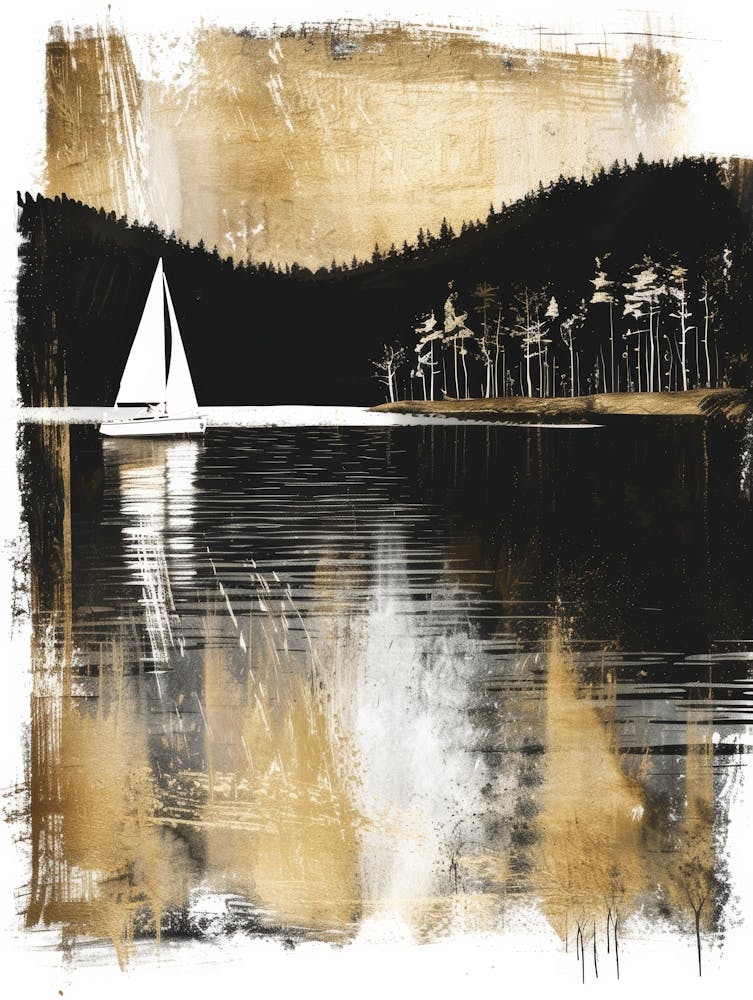 Sailboat On The Lake 1