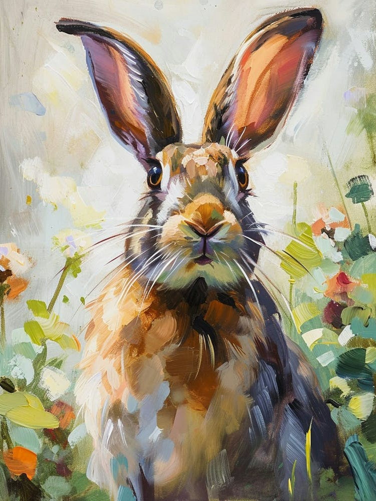 Jersey Wooly Rabbit Painting 2