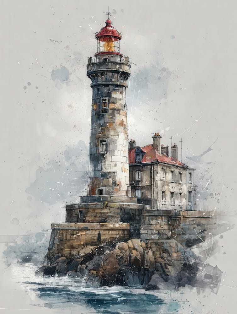Aihrgdesign Isolated Watercolor Painting Of European Lighthou 4e3cd30d 269d 4c3a 8e14 217ad7d2b170 2