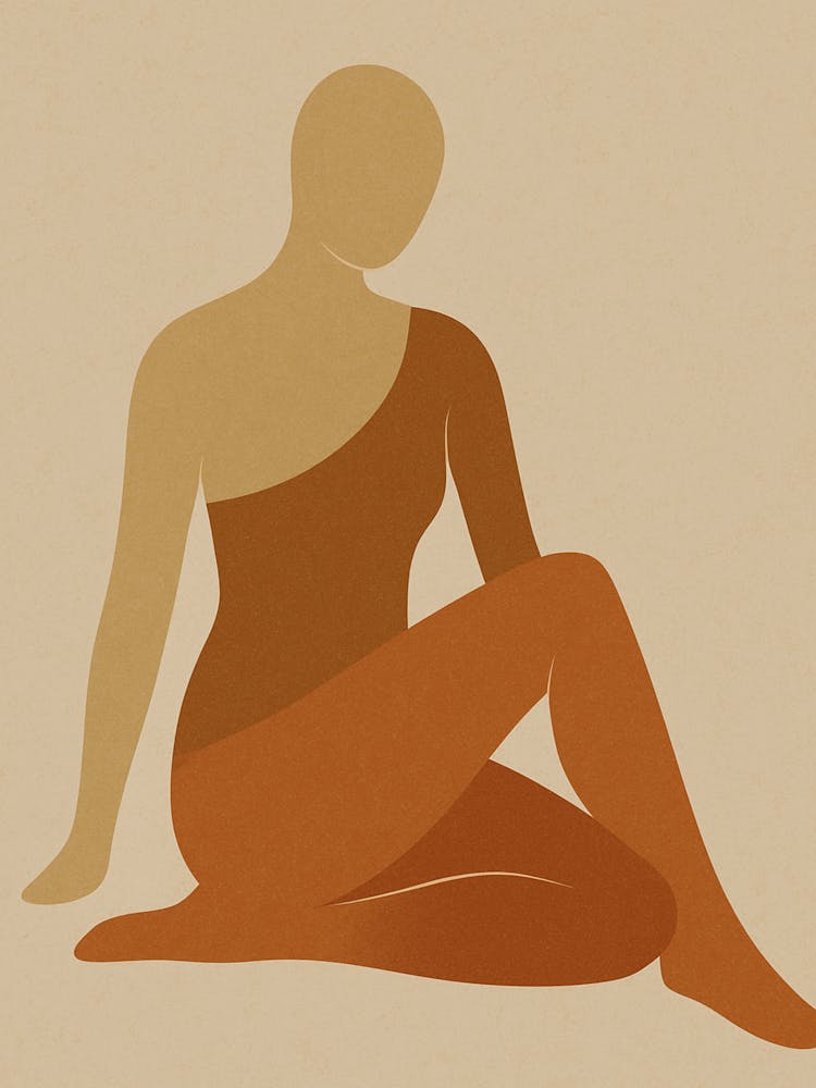 Woman Sitting On The Floor 1