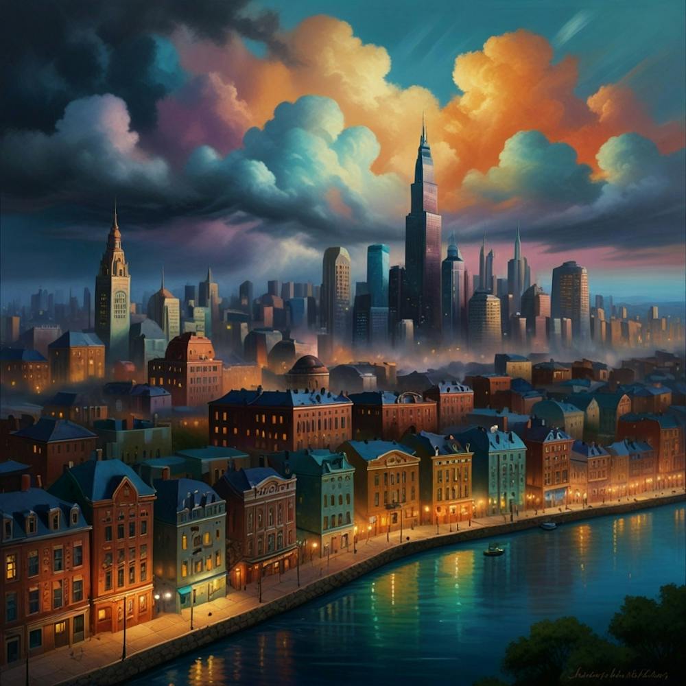 Cityscape At Night