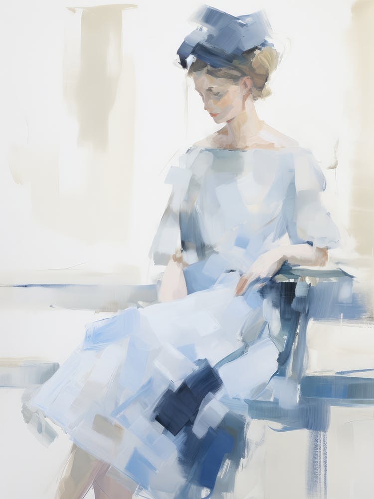 Blue Dress Painting