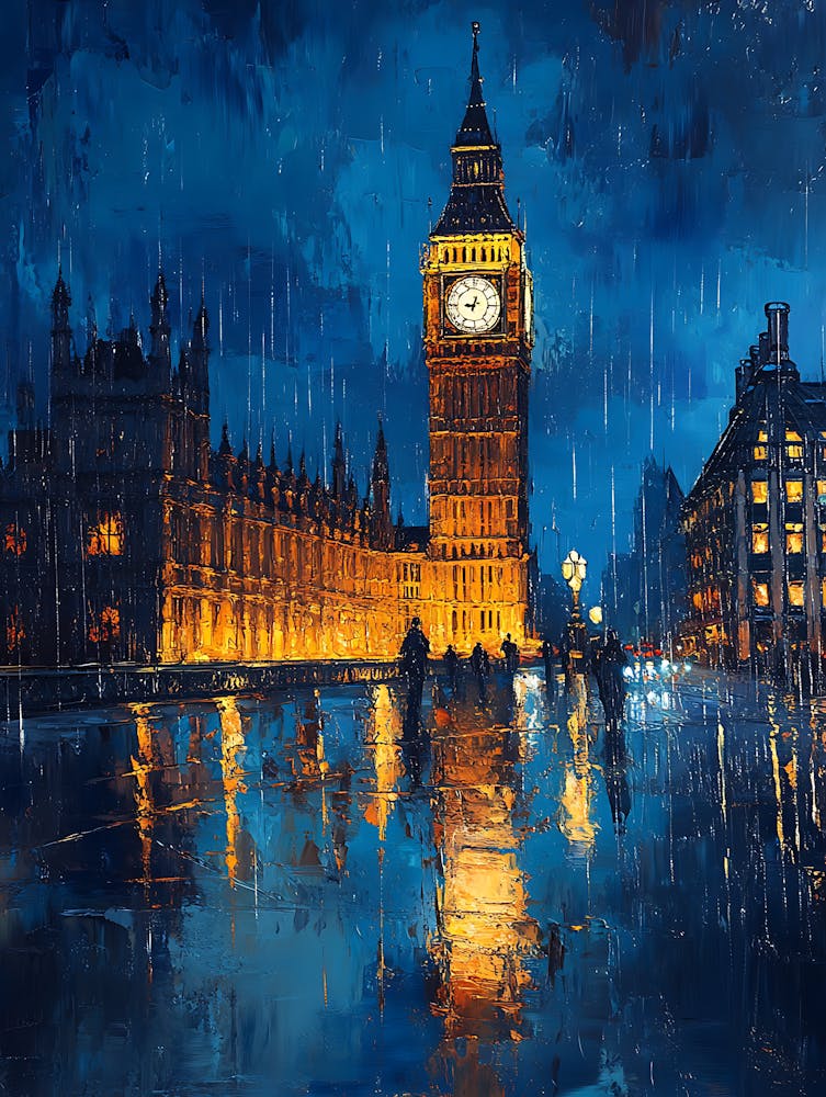 Fantasy Rainy Night In London 19