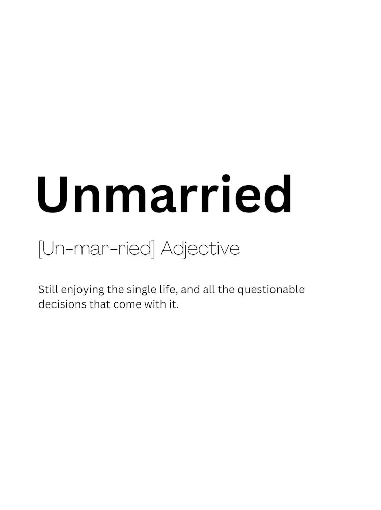 Unmarried Definition Meaning