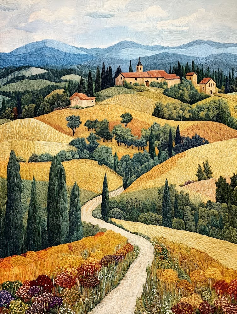European Countryside Tapestry 5