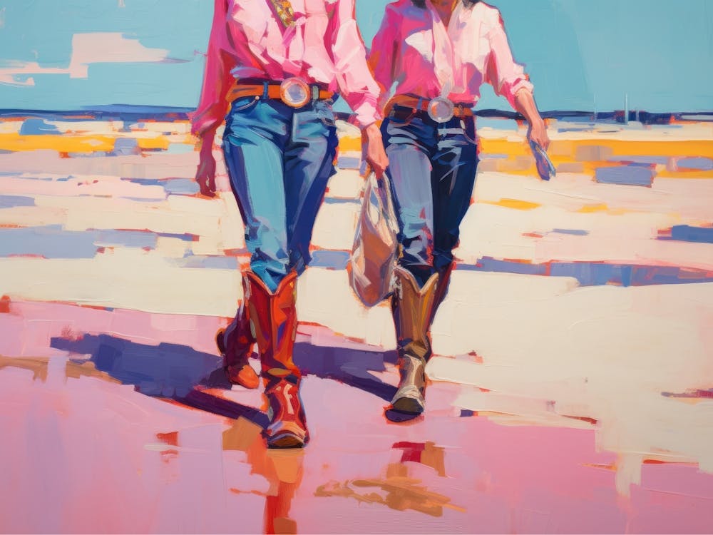 Coastal Cowgirl Print Aesthethic Girly