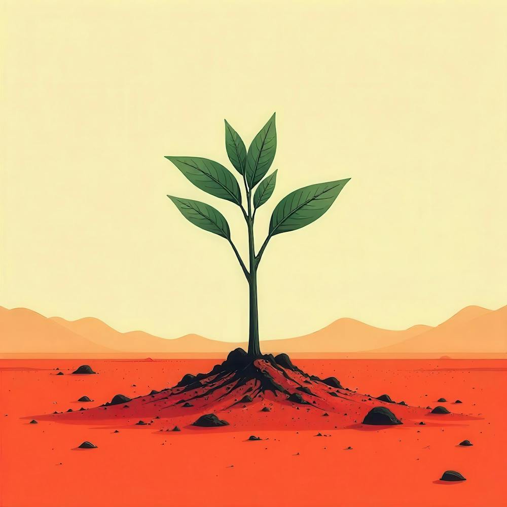 Plant On The Red Planet