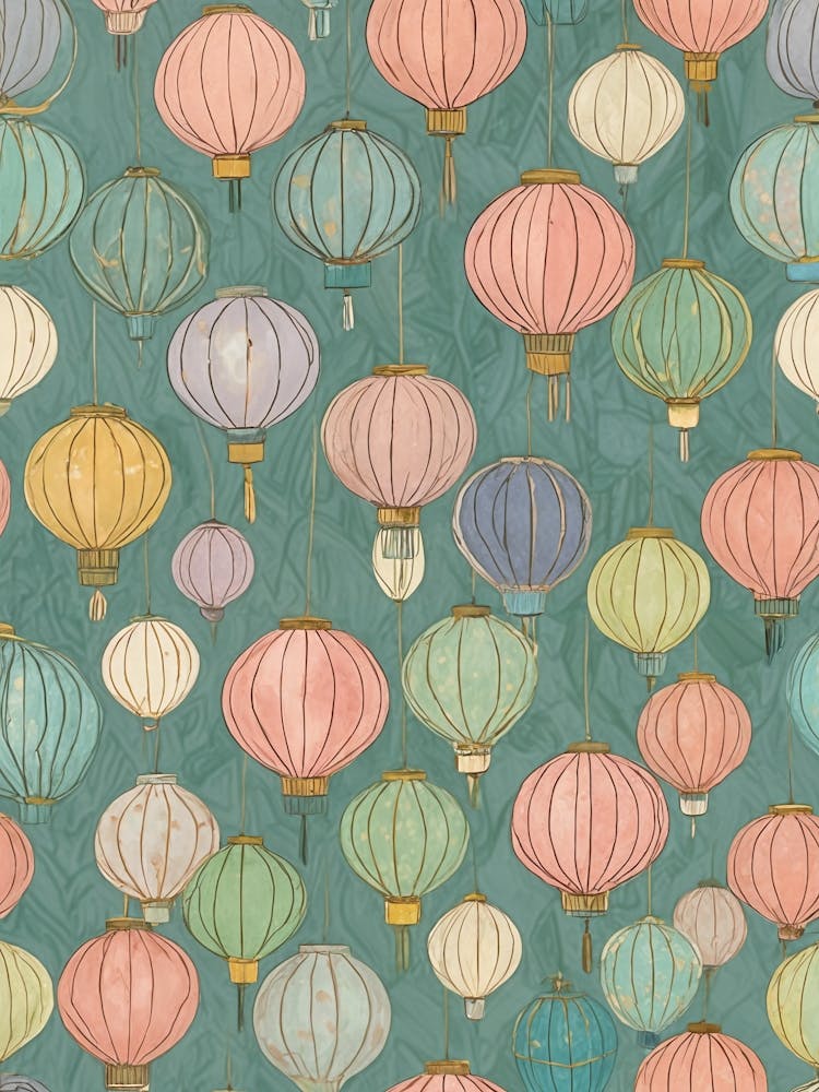 Chinese Lanterns in the Sky