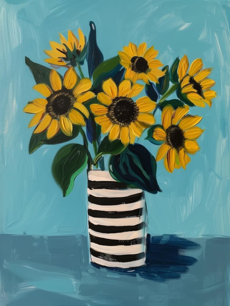 Sunflowers In A Vase 30