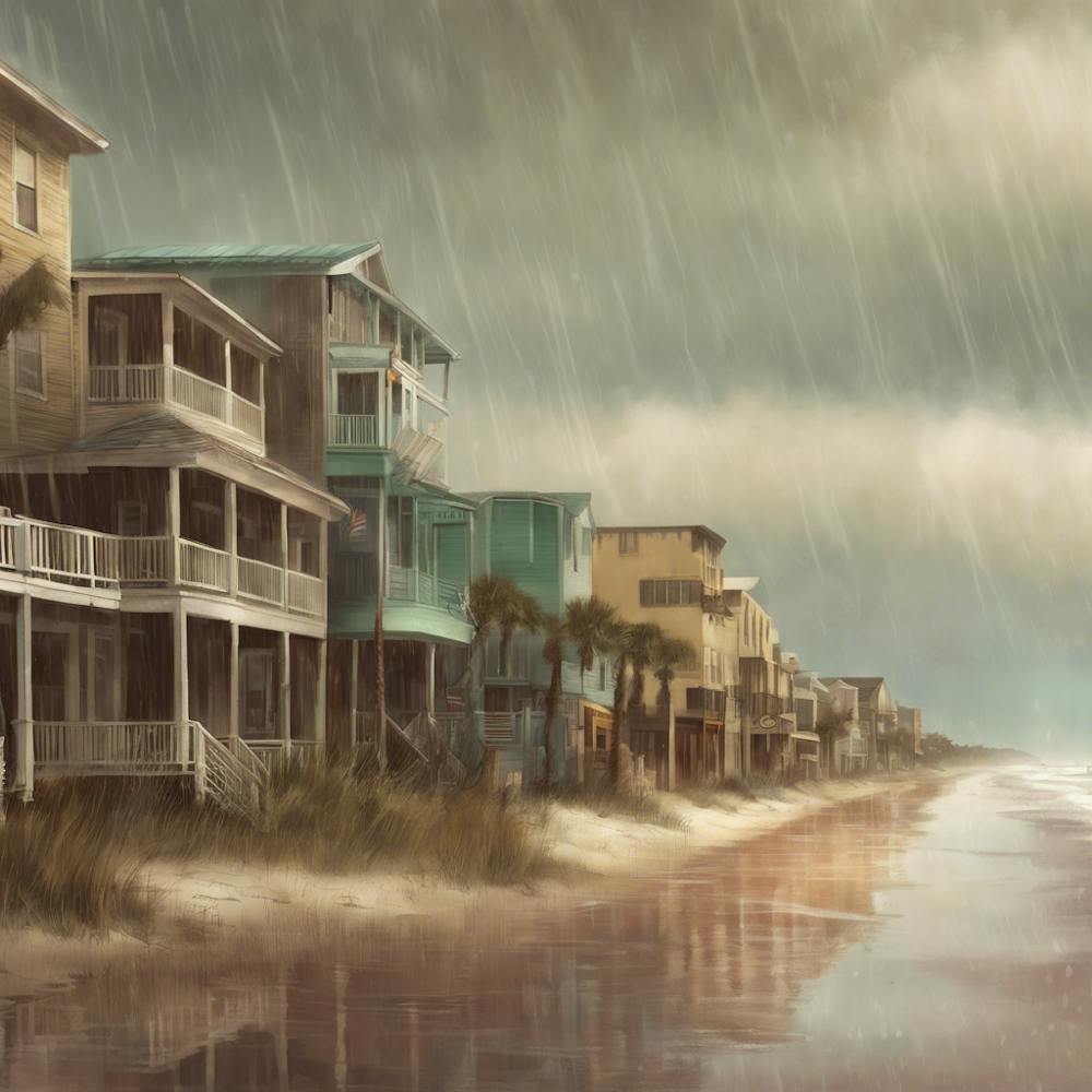 Rainy Day At The Beach