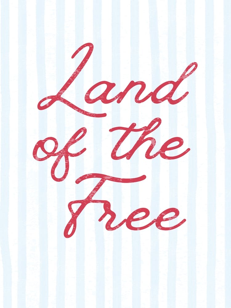 Land Of The Free Cursive