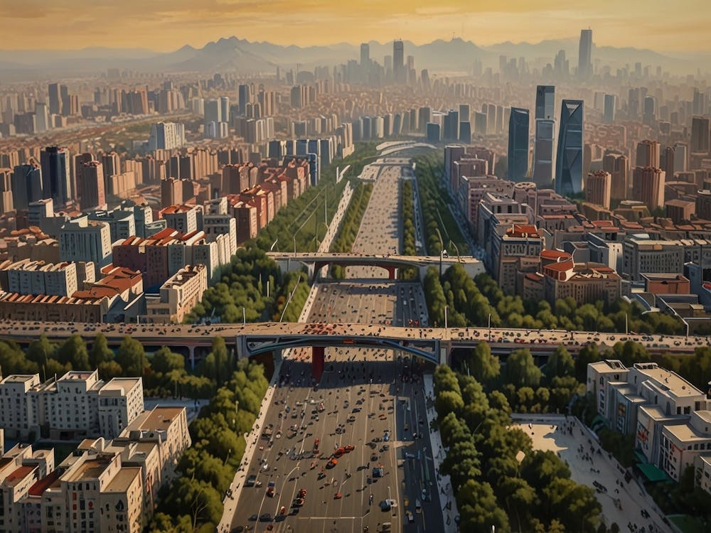 Cityscape Of Beijing art