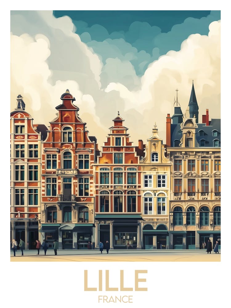 Affiche de voyage Lille