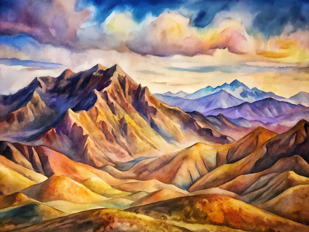 Van Gogh Hajar Mountains Oman