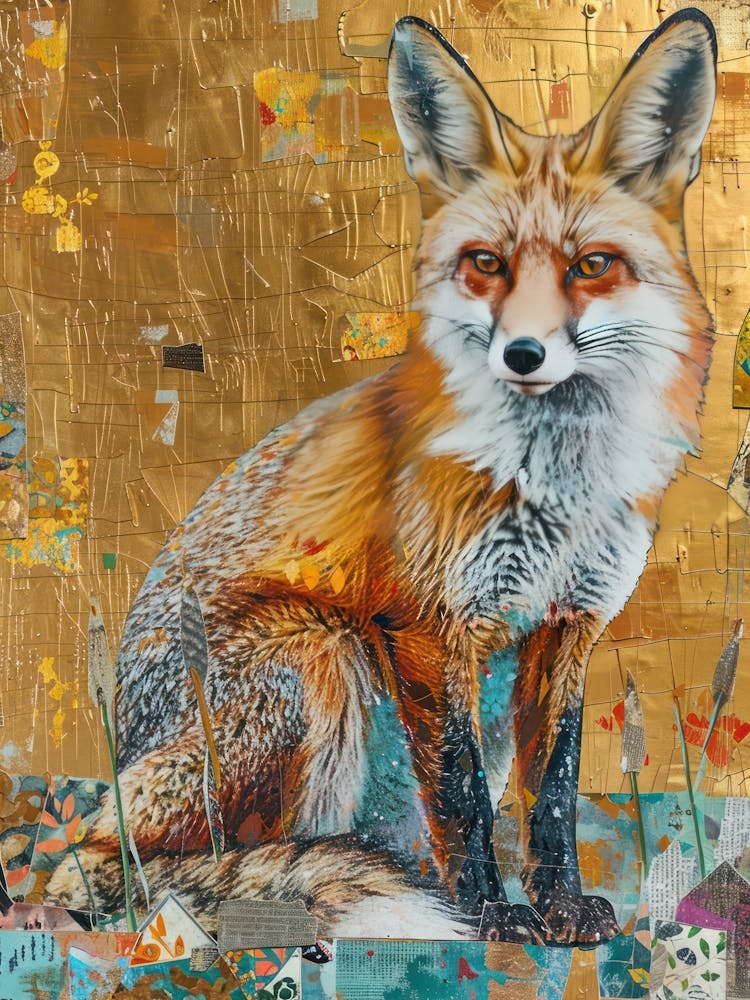 Fox Gold Effect Collage 3
