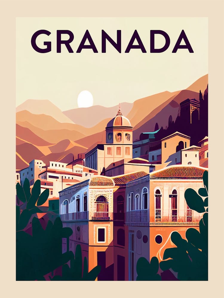 Granada Vintage Travel Poster