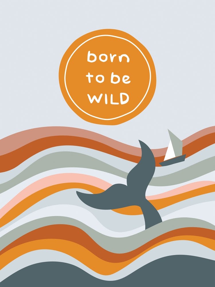 Children's Born To Be Wild Sea Whale And Sun Adventure