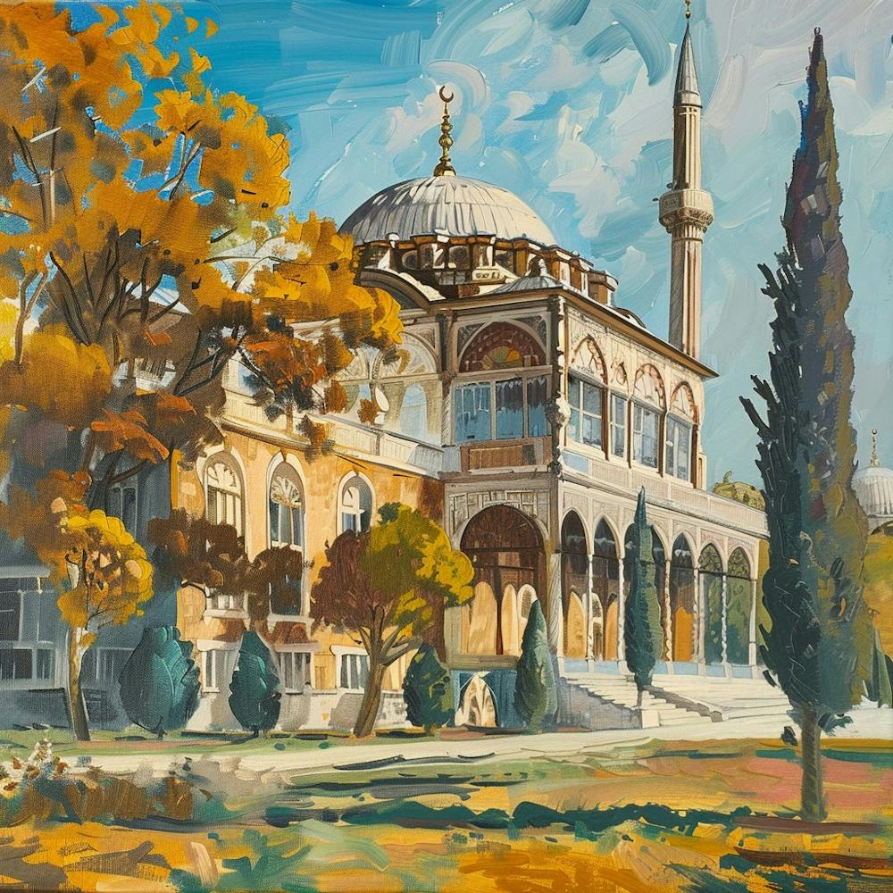 Mosque In The Autumn