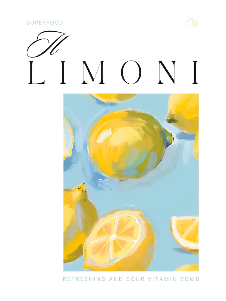 Il limoni - style exhibition poster