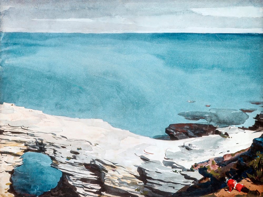 Natural Bridge, Bermuda (High Tide) (1901), Winslow Homer