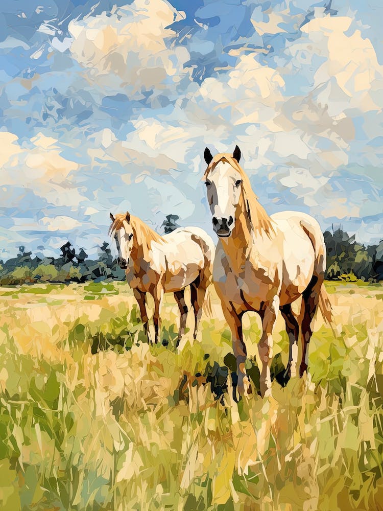 Horses Painting In Lexington Kentucky, Usa 4
