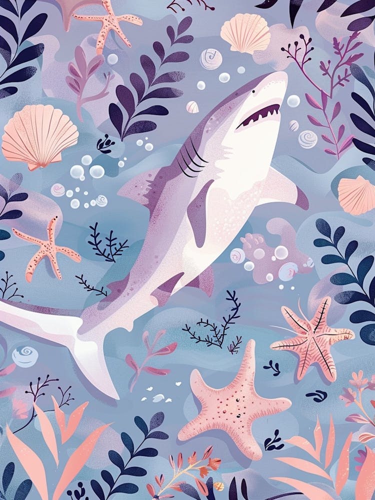 Purple Scalloped Hammerhead Shark 4