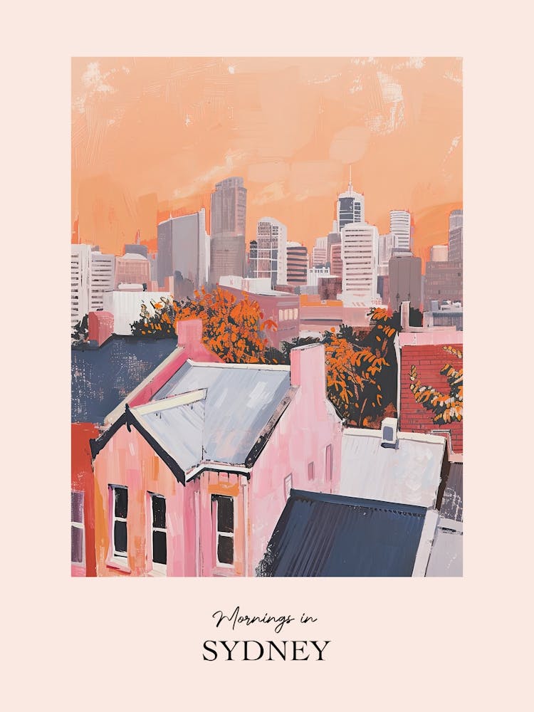 Mornings In Sydney Rooftops Morning Skyline 1
