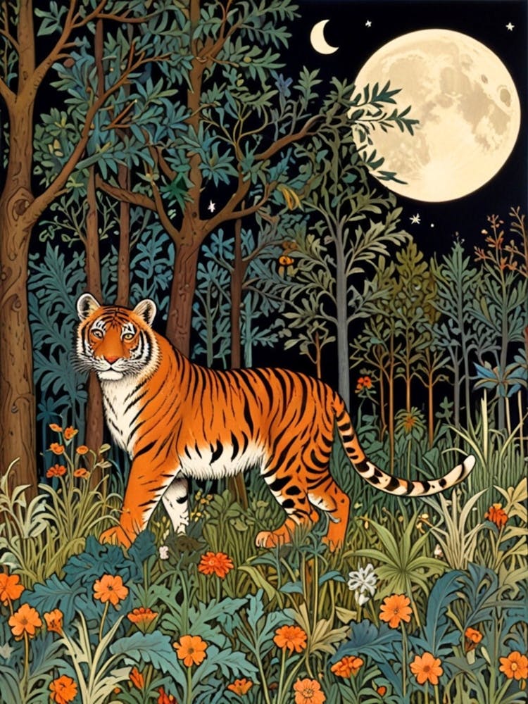 William Morris Tiger In The Forest 1