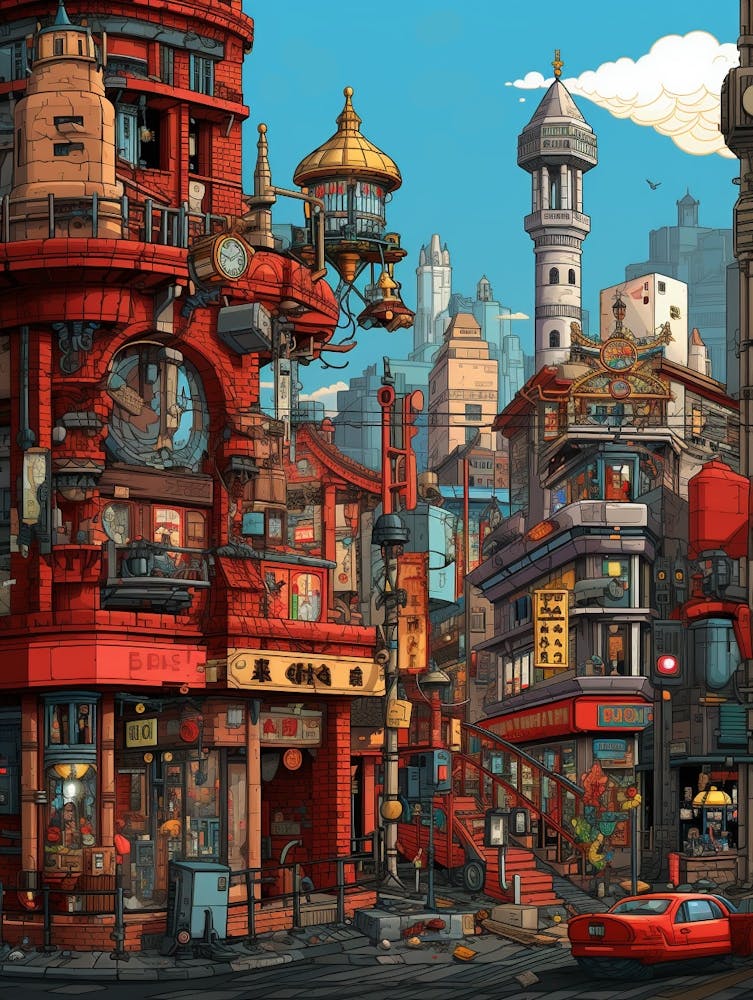 London Pixel Art 1