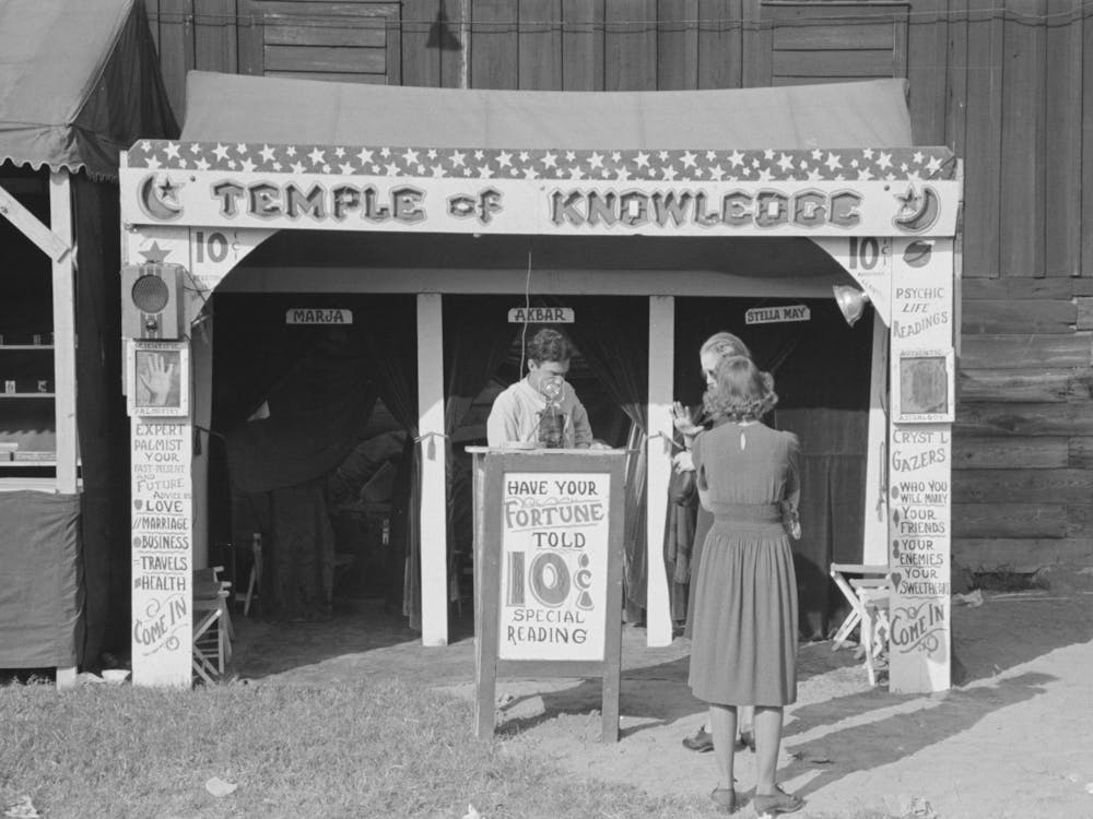 Fortune Teller S Cubicle, State Fair, Donaldsonville, Louisiana By Russell Lee
