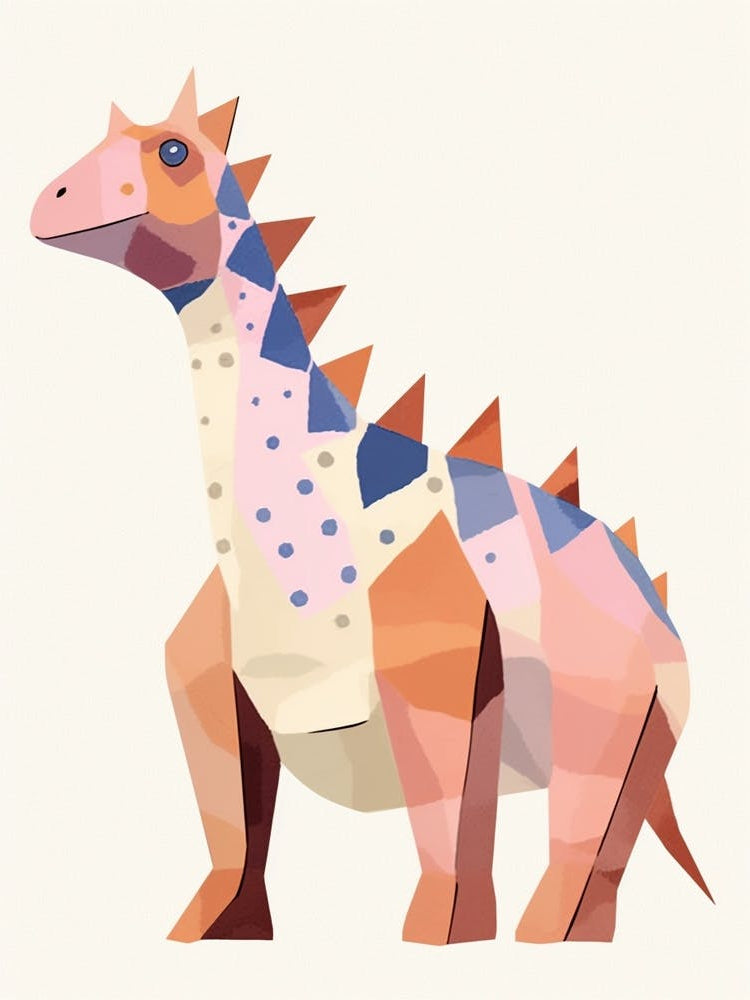 Nursery Dinosaur Art Avaceratops 1