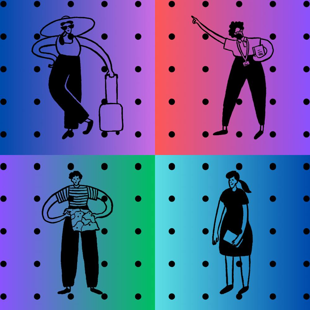 Vector Illustration Of People