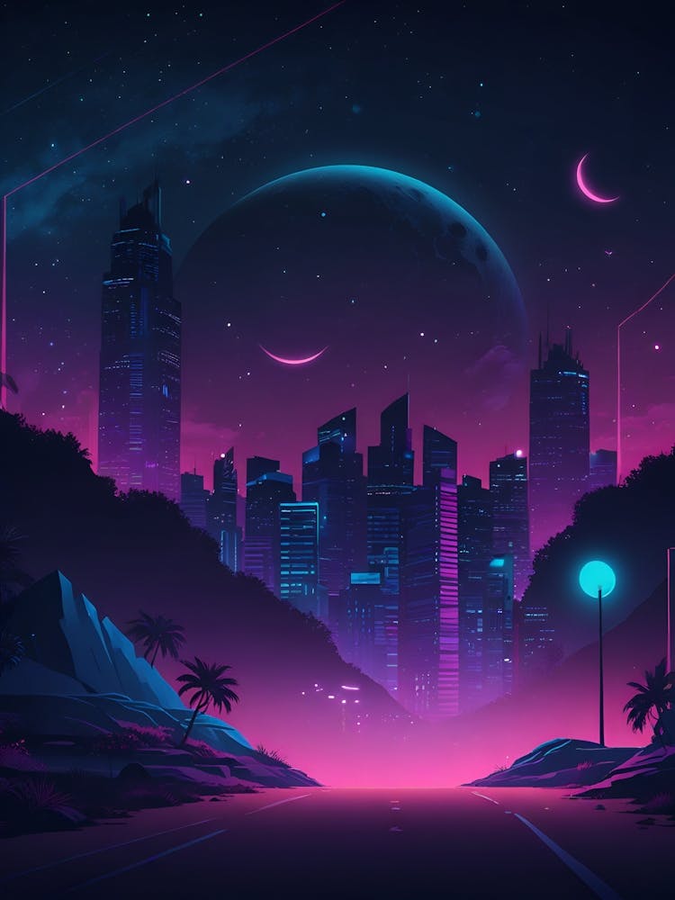 Neon Cityscape