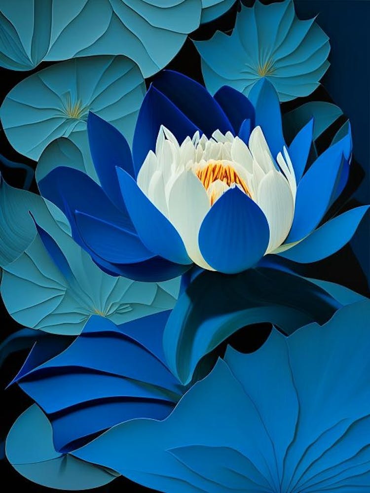 Blue Lotus Fauvism Matisse 3