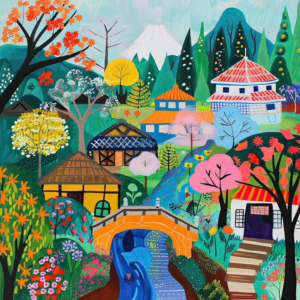 Kids Travel Illustration Japan 1