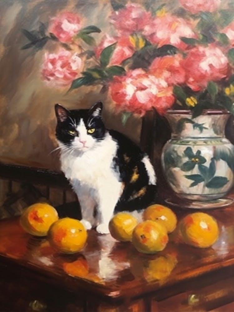 Camellia With A Cat 3