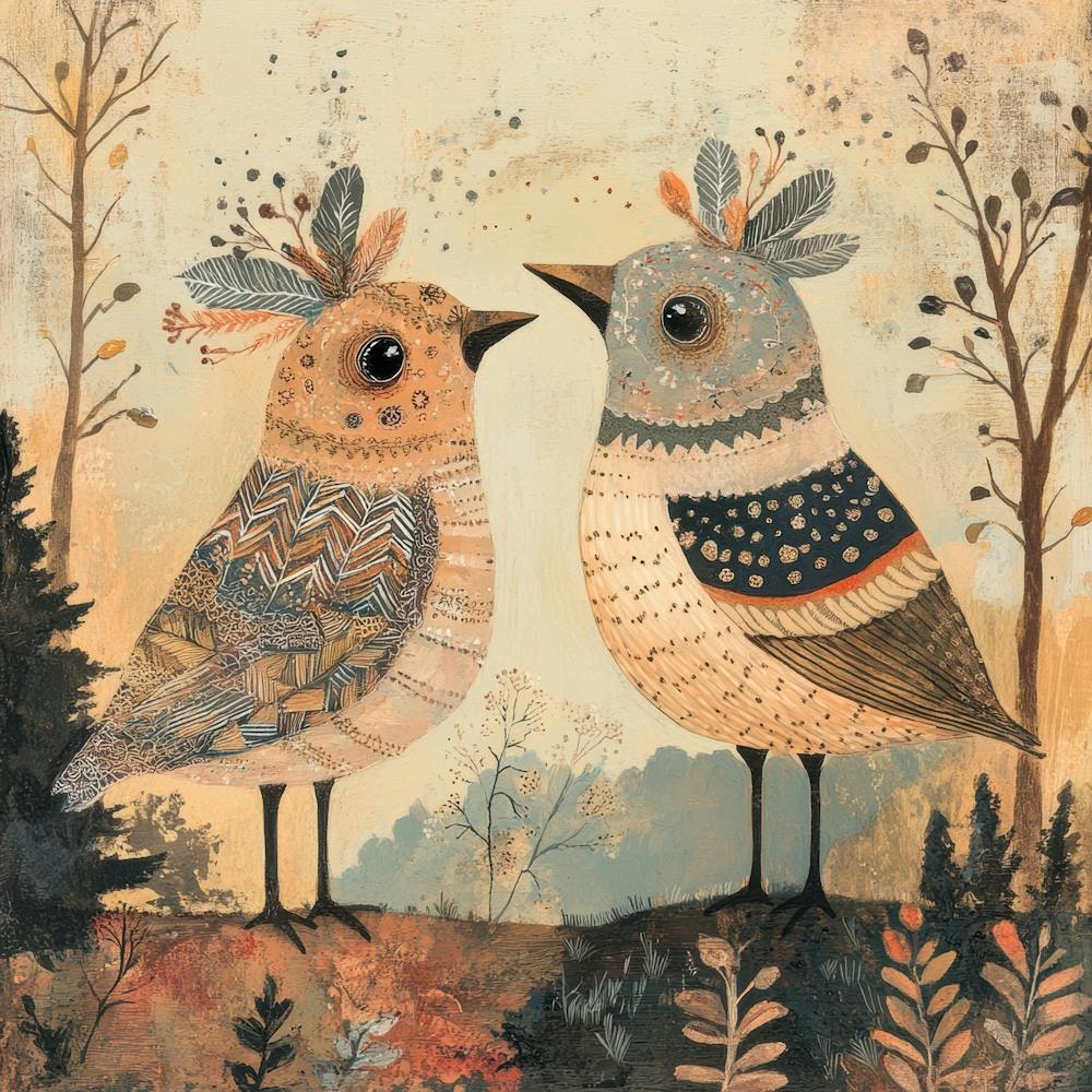 Birds In The Woods