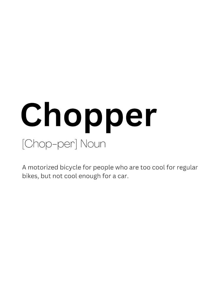 Chopper Definition Meaning