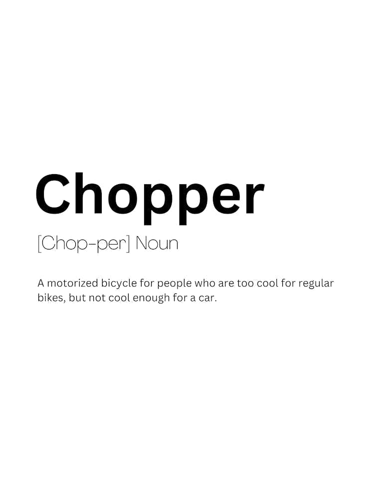 Chopper Definition Meaning