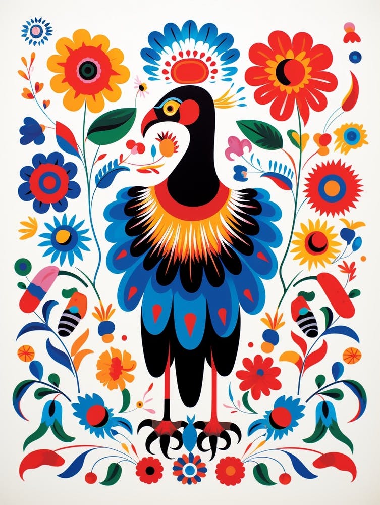 Scandinavian Bird Illustration Vulture 1