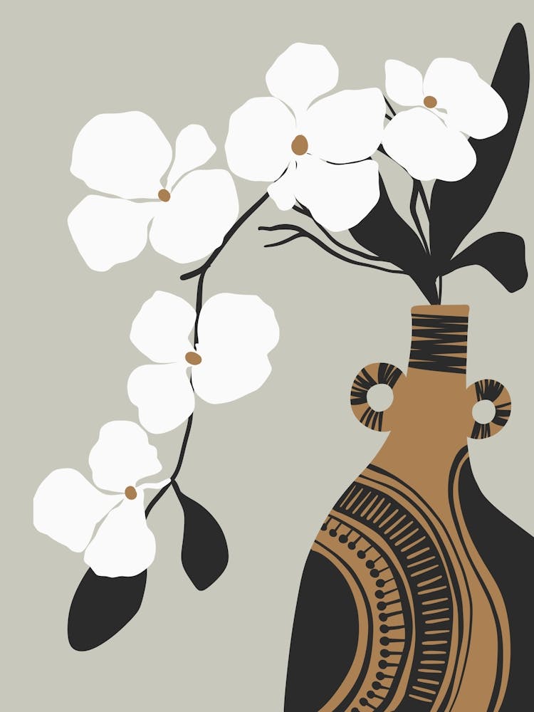 White Flowers In A Vase