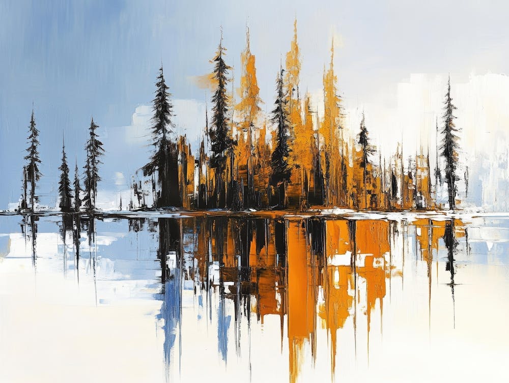 Lake With Trees