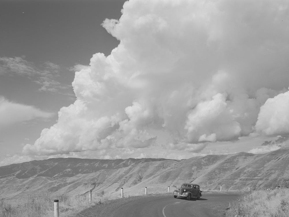 Highway Scene, Idaho County, Idaho By Russell Lee