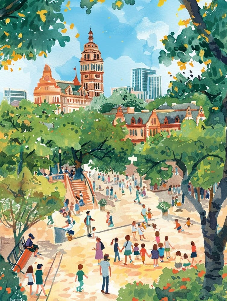 Storybook Illustration The University Of Austin Texas 3