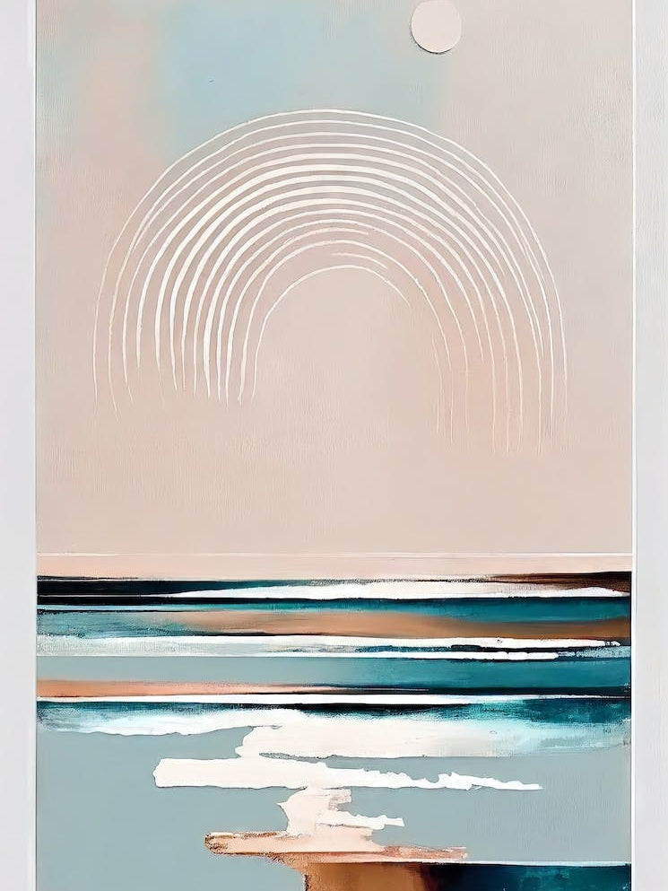 - Abstract Minimal Boho Beach 3