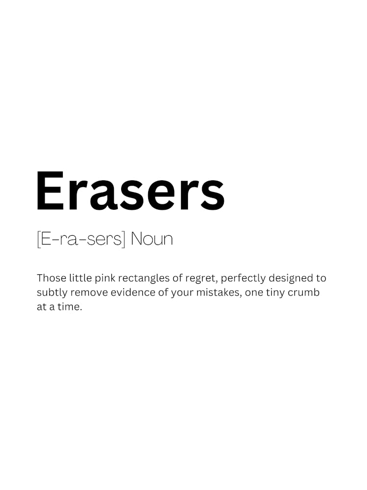Erasers Definition Meaning 1