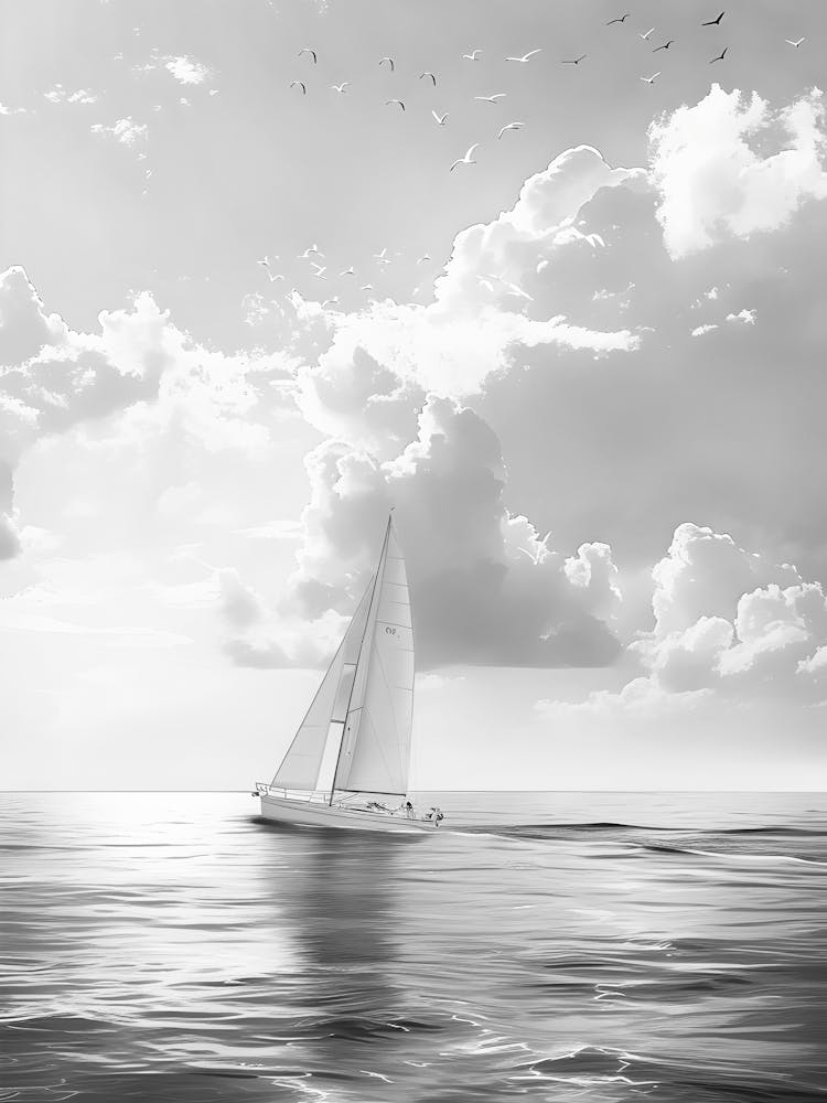 Sailboat In The Sea 3
