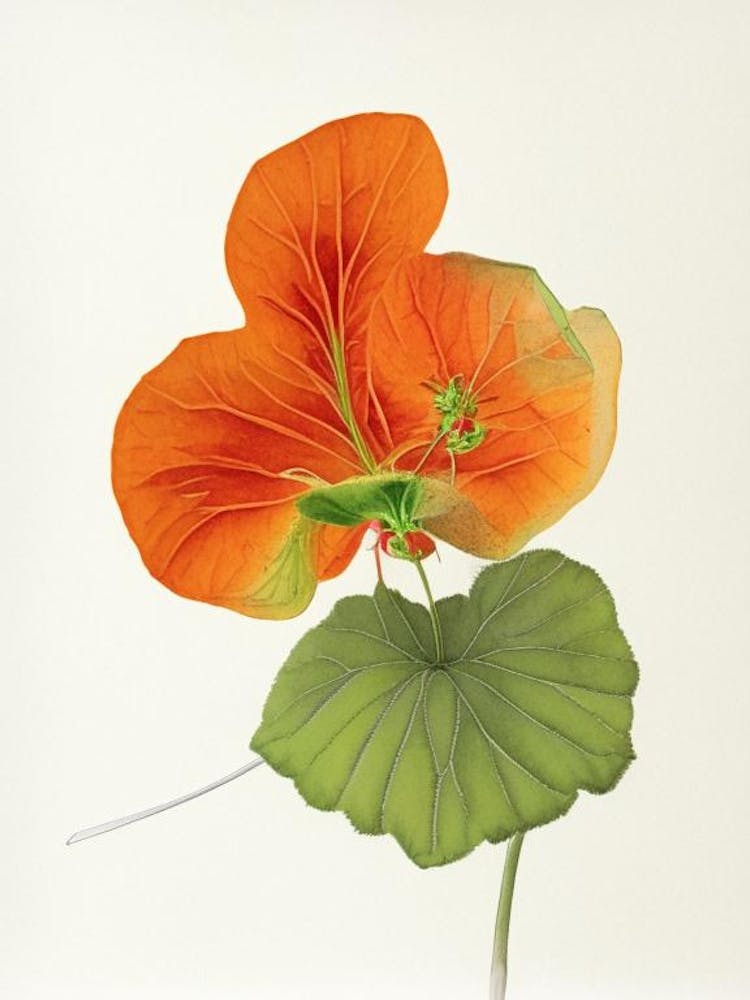 Nasturtium Herb Pencil Colour