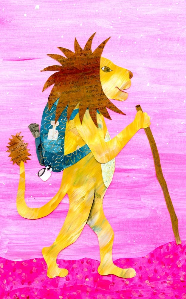 Lion In Pink