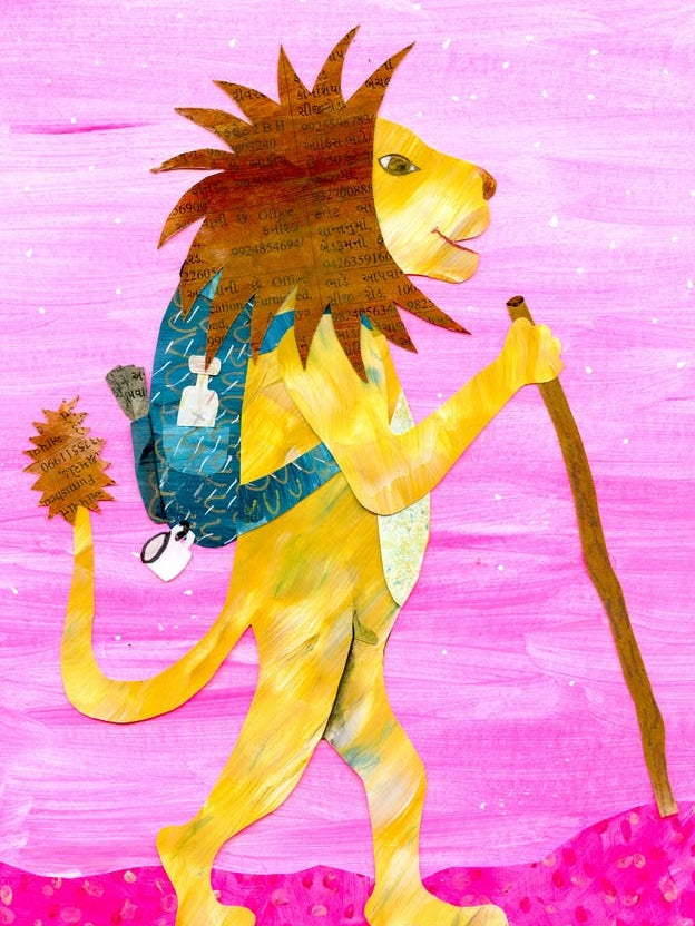 Lion In Pink